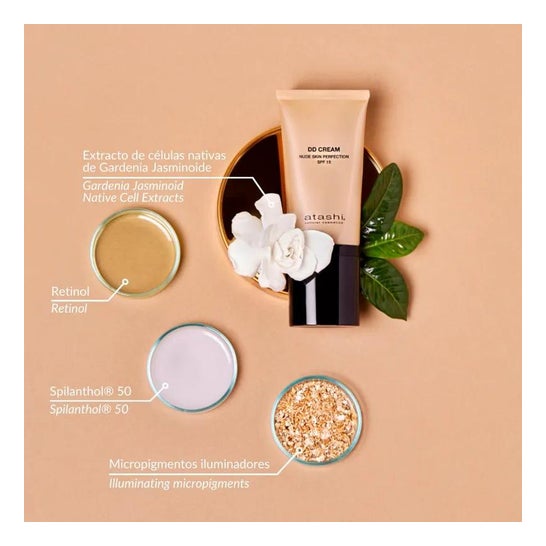 Atashi DD Cream Nude Skin Perfection SPF15 Tono Medio 50ml