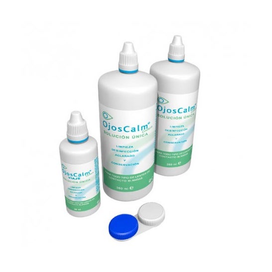 Ojoscalm Maletin Duplo Solucion Unica 2 U X 360 Ml + 1 U X 60 Ml