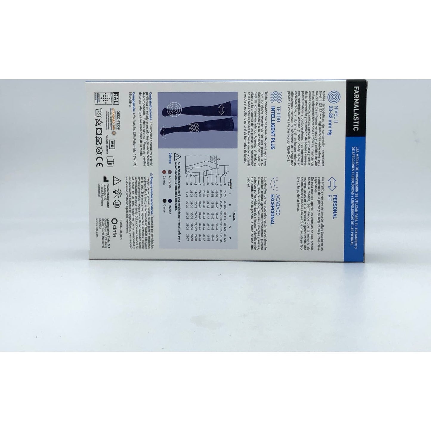 Farmalastic Novum Media Larga Intelligent Plus Compresion Normal Canela T-4