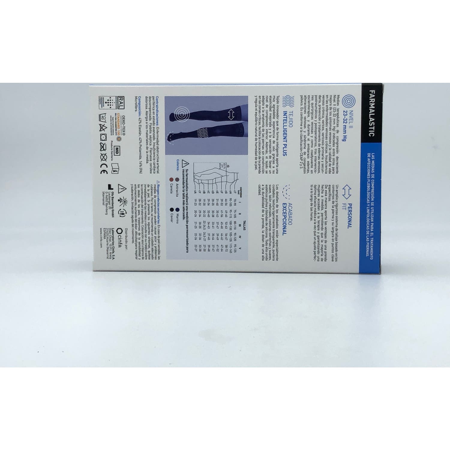 Farmalastic Novum Media Larga Intelligent Plus Compresion Normal Canela T-4