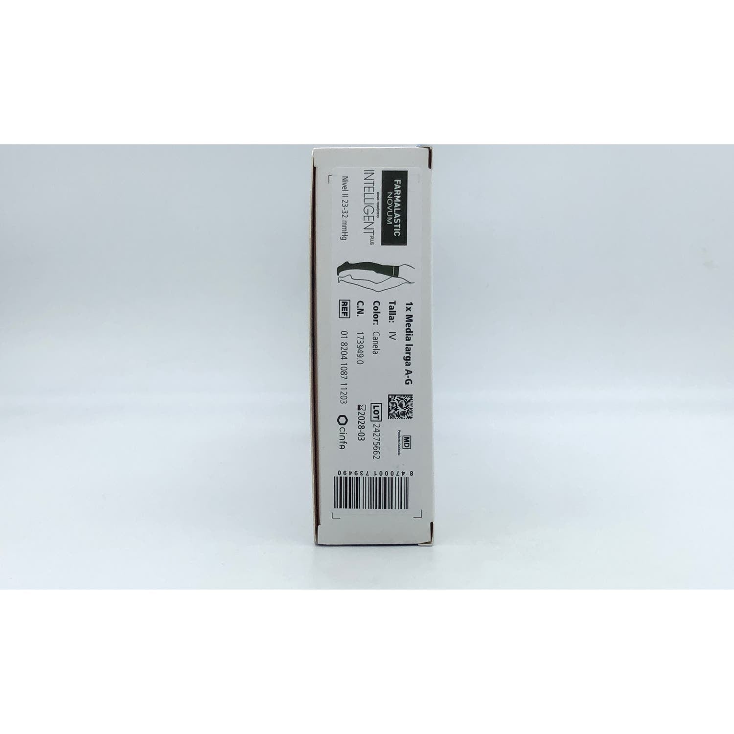 Farmalastic Novum Media Larga Intelligent Plus Compresion Normal Canela T-4