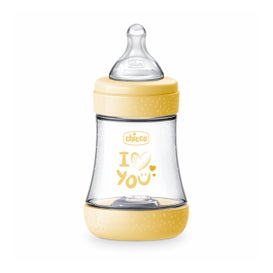 Chicco Biberón Perfect 5 0M+ Flujo Lento Amarillo 150ml