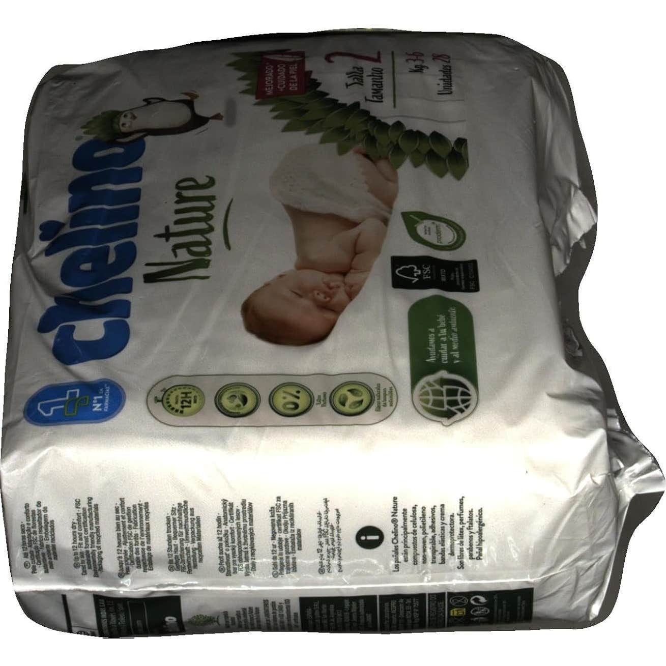 Chelino Pañal Infantil Nature T2 28uds