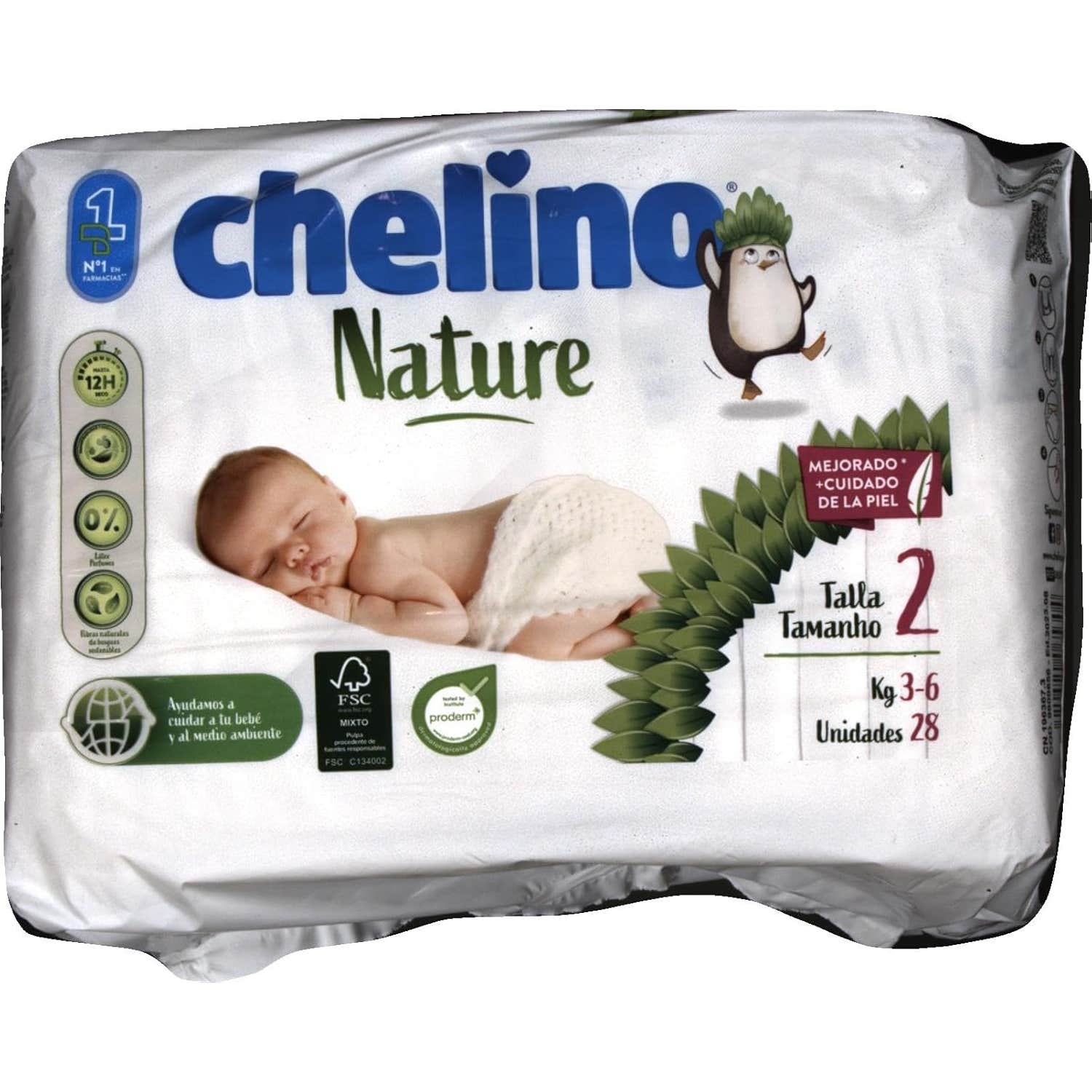 Chelino Pañal Infantil Nature T2 28uds