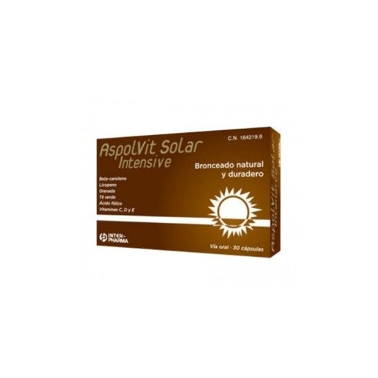 Aspolvit solar intensive Bronceado Natural y duradero 30cáps