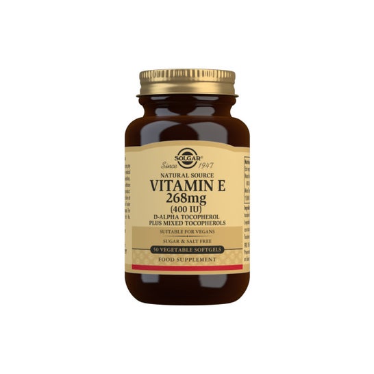 Solgar Vitamina E 400 UI 268 mg 50 perlas vegetales