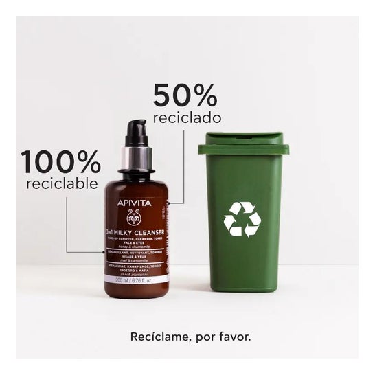 Apivita 3 en 1 Leche Limpiadora