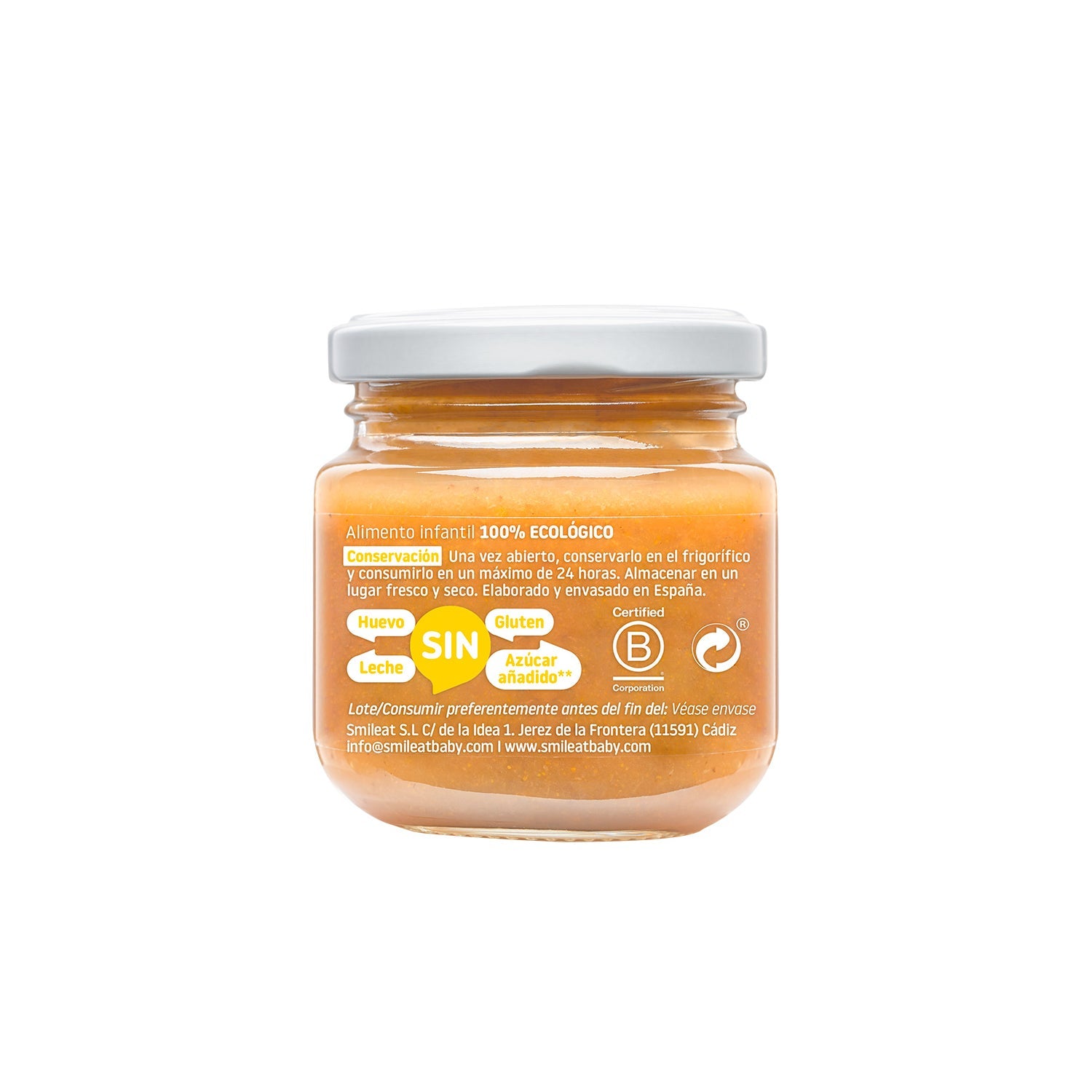 Smileat Tarrito Ecológico de Multifrutas con Mango 130g