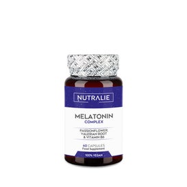 Nutralie Melatonina Complex Pasiflora + Raíz Valeriana + B6 60 caps
