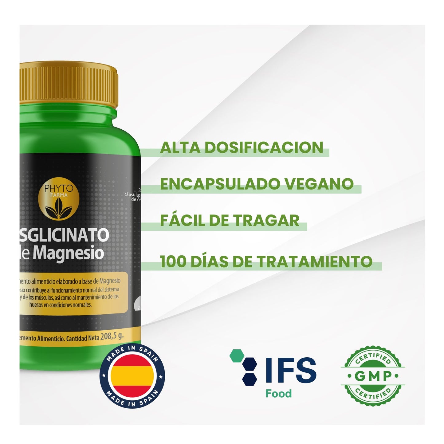 Phytofarma Bisglicinato de Magnesio 300vcaps