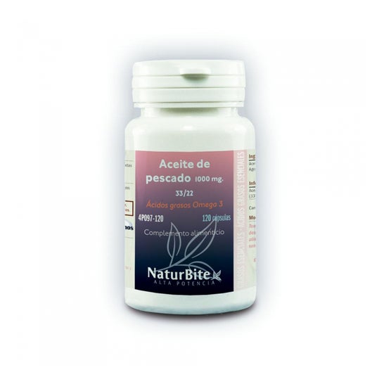 NaturBite Aceite de Pescado 1000 mg 33/22 60 caps