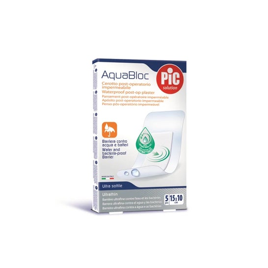 Pic Solution Aquabloc Antibact Esteril 10X15Cm 5 Uds