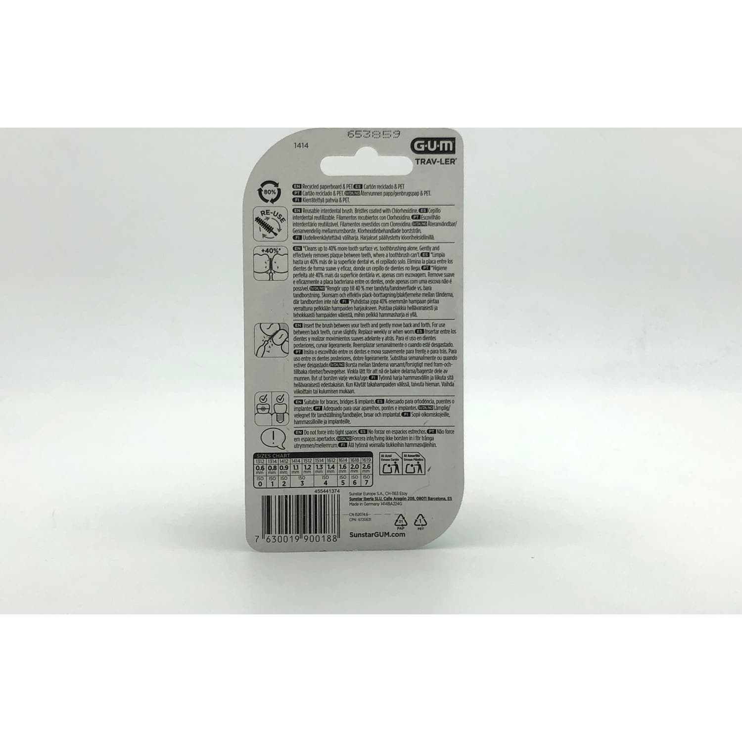 GUM Trav-Ler Cepillo Interdental 1.1mm 4uds