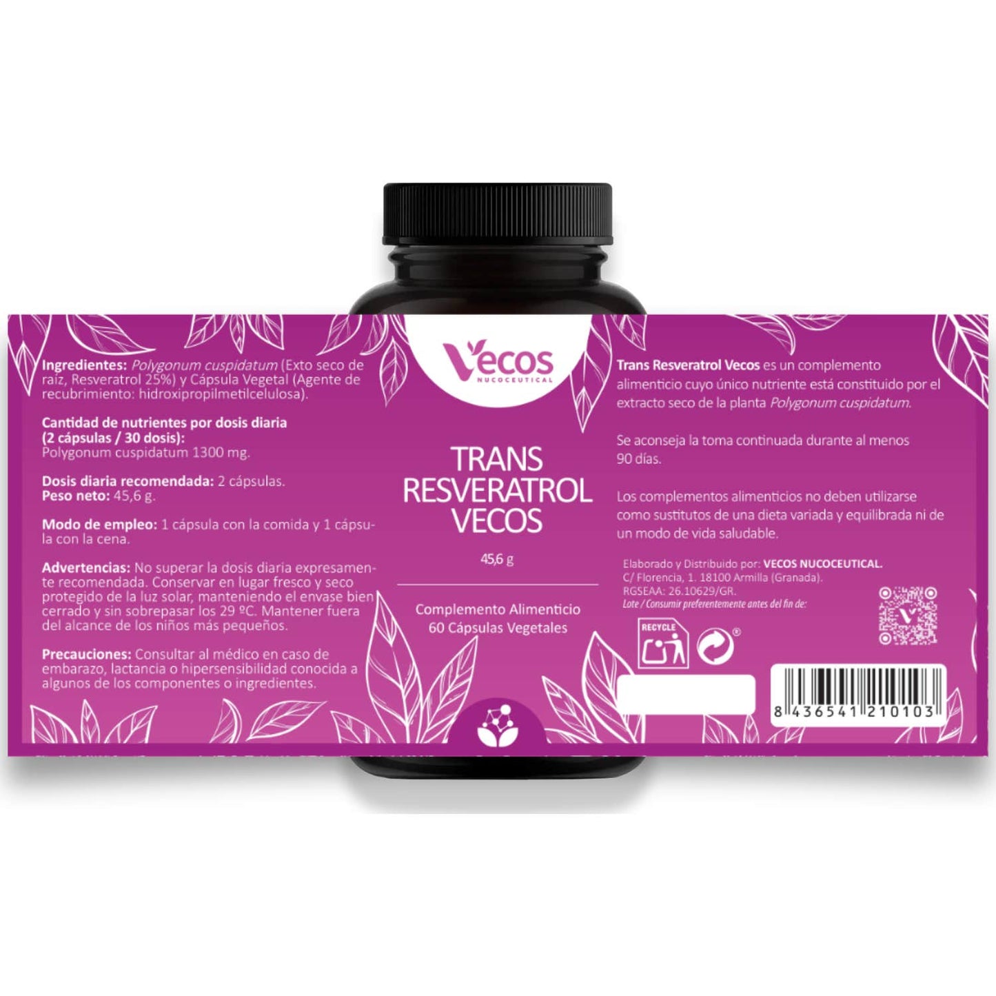 Vecos Nucoceutical Trans Resveratrol 60caps
