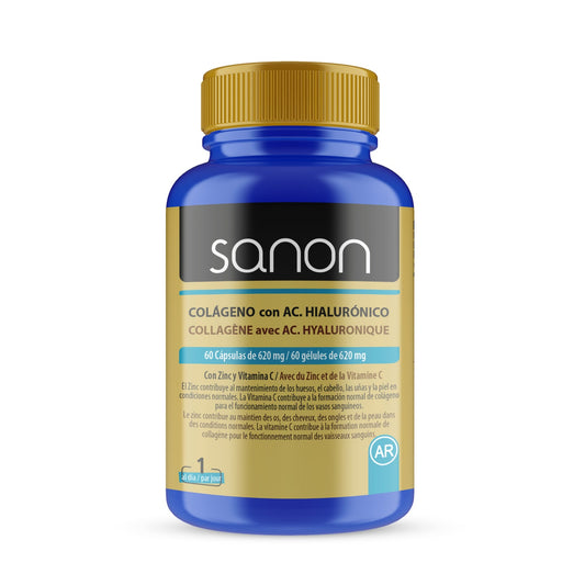 Sanon Colágeno + Ácido Hialurónico 60caps