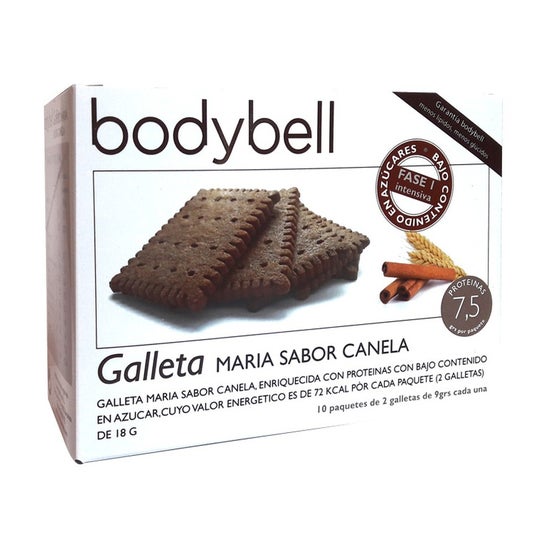 Bodybell Galleta María Sabor Canela 10x18g