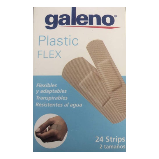 Galeno Apósitos Plásticas Flex 2 Tamaños 24uds
