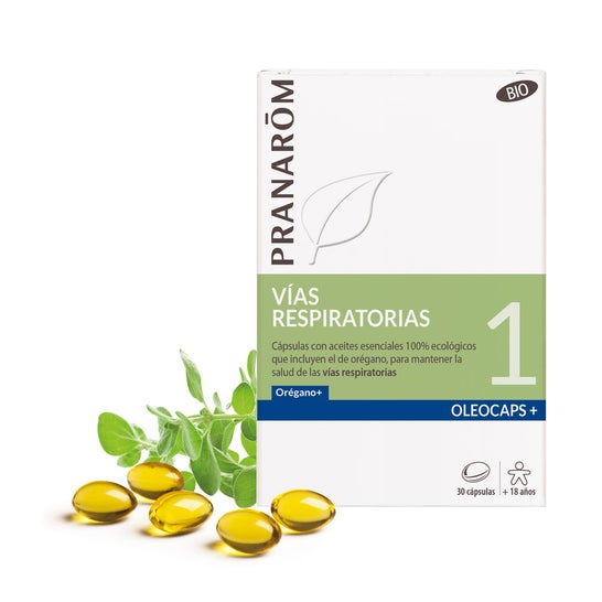 Pranarôm Oleocaps+ 1 Vías Respiratorias BIO 30caps