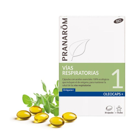 Pranarôm Oleocaps+ 1 Vías Respiratorias BIO 30caps