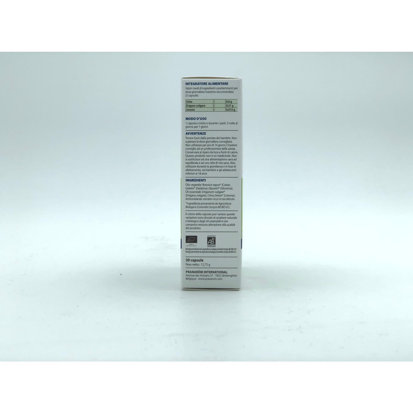 Pranarôm Oleocaps+ 1 Vías Respiratorias BIO 30caps