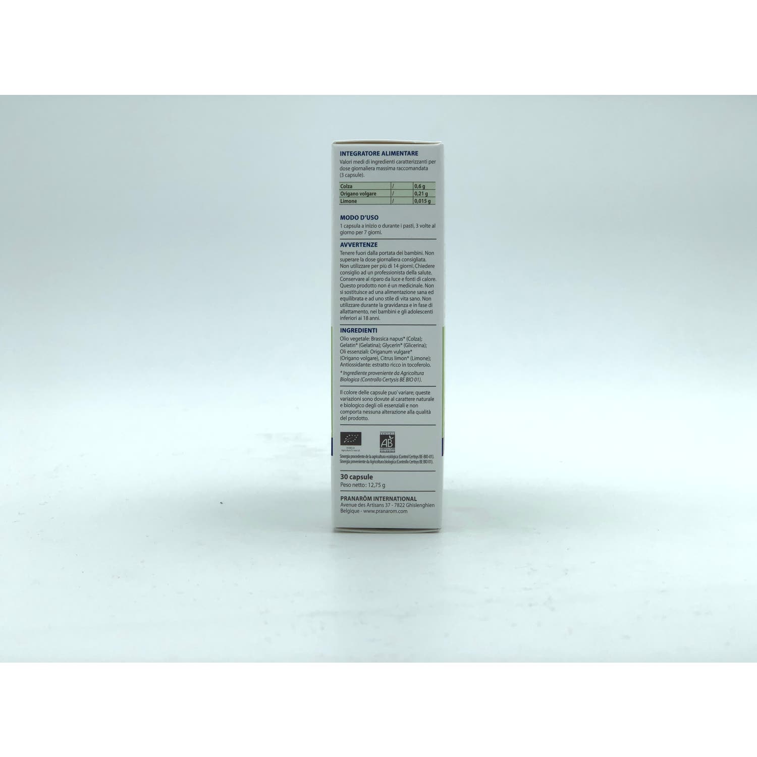 Pranarôm Oleocaps+ 1 Vías Respiratorias BIO 30caps