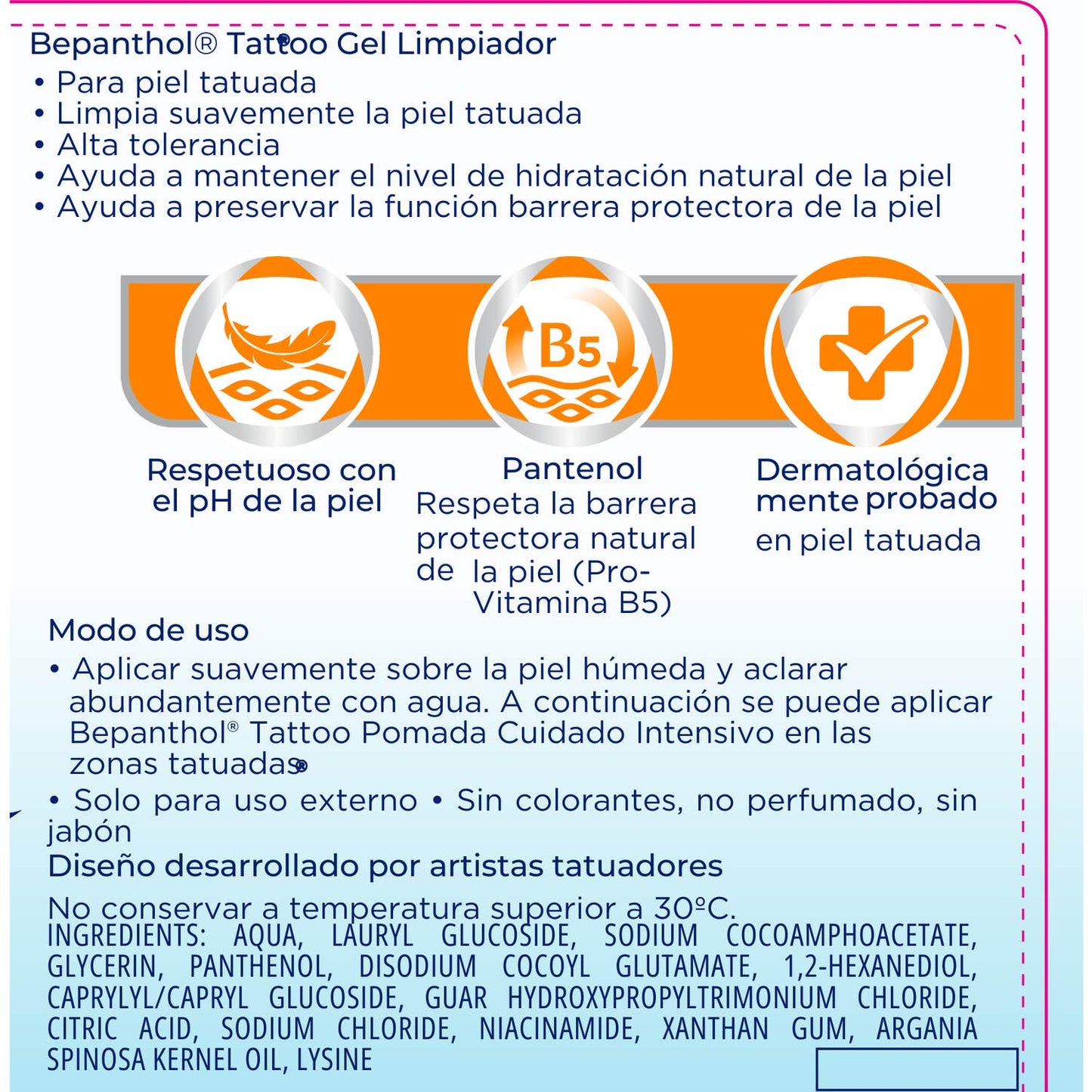 Bepanthol Tattoo Pomada Cuidado Intensivo 30g + Gel Limpiador 200ml