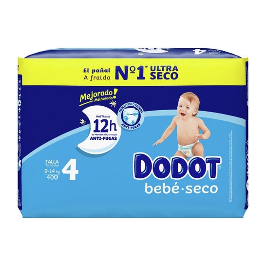 Dodot Fraldas Bebé Seco Tamaño 4 9-14Kg 40uds