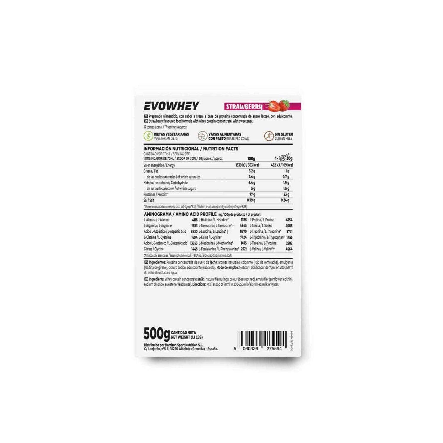 HSN Evowhey Protein Fresa 500g
