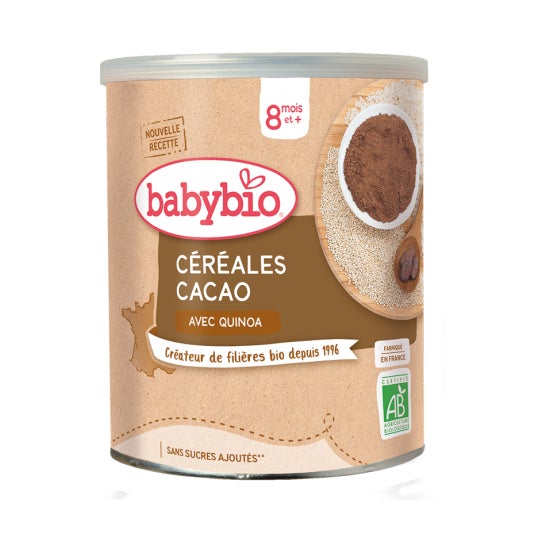 BabyBio Cereales Cacao con Quinoa 220g