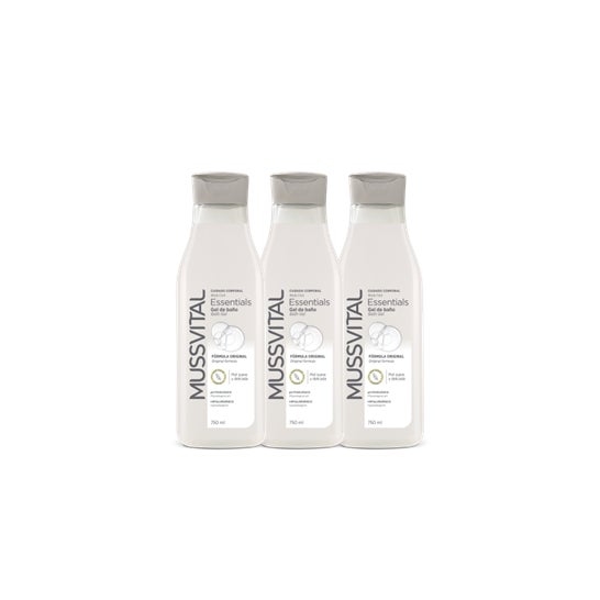 Mussvital Essentials Gel De Baño Fórmula Original 3x750ml