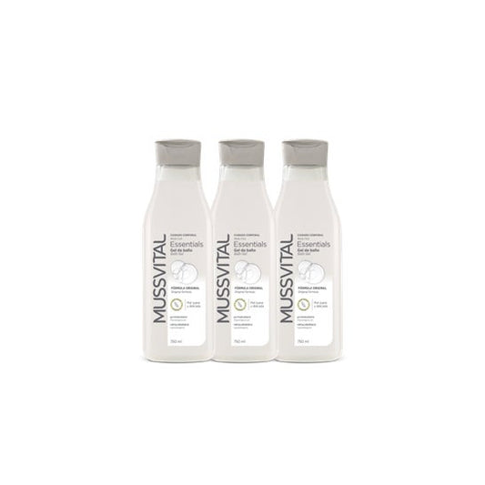 Mussvital Essentials Gel De Baño Fórmula Original 3x750ml