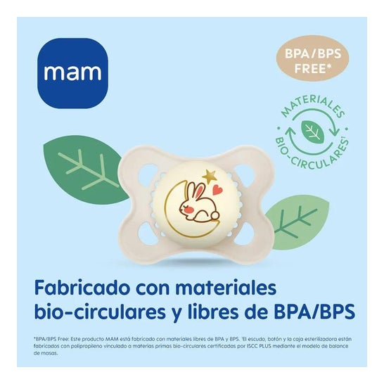 MAM Original Night Silicone +6 M A 2 uds