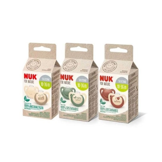 Nuk For Nature Chupete Silicona 18-36 Meses 2uds