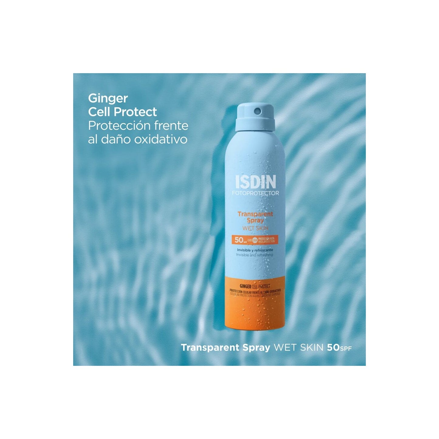 ISDIN Transparent Spray Wet Skin SPF50 100ml
