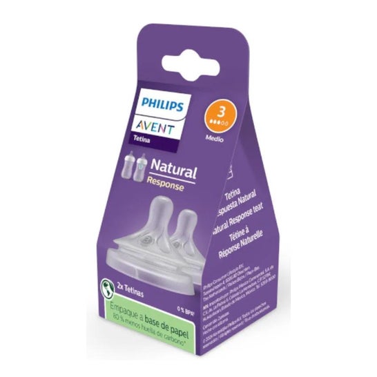 Philips Avent Tetina Natural Birth Response +1M T3 2uds