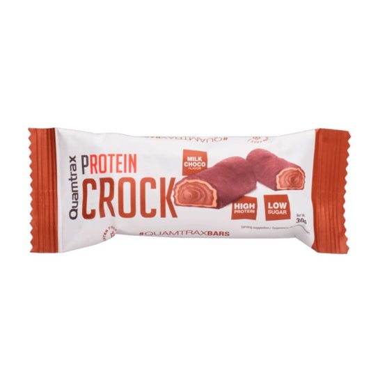 Quamtrax Crock Barrita Proteica Chocolate Leche 30 g