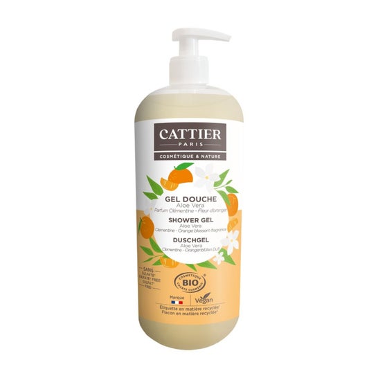 Cattier Gel de Ducha Sin Sulfato Naranja Clementina 1L