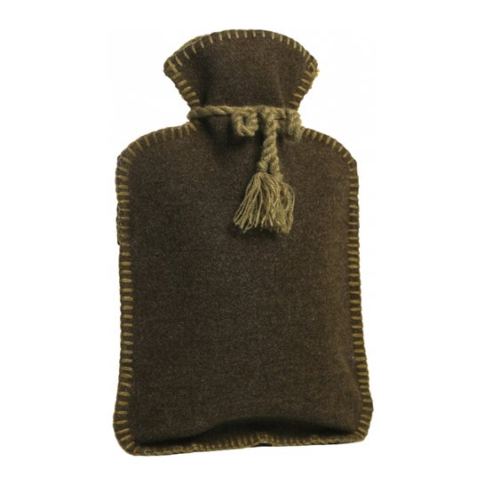 Calindoo Bouillotte Housse Verte Noeud 1ud