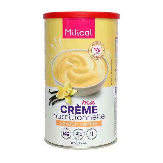 Milical Crema de Vainilla Hiperproteica 9 porciones