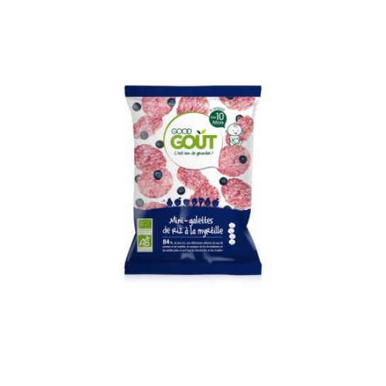 Mini-Galetas de Arroz con Arándanos Orgánico Ds 10 Meses 40 g