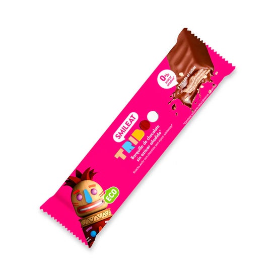 Smileat Triboo Barquillo Ecológico Recubierto de Chocolate 40g