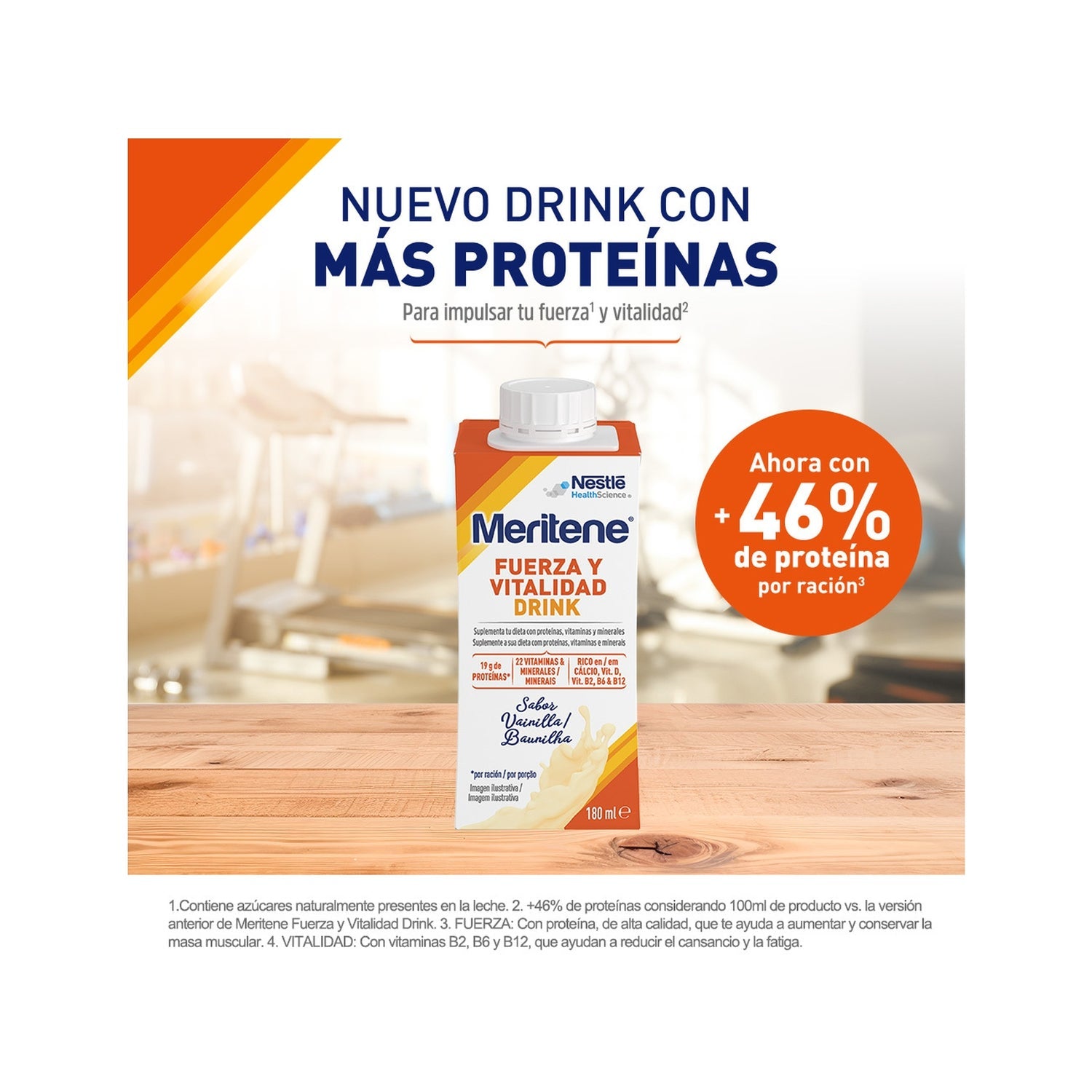 Meritene Fuerza y Vitalidad Drink Vainilla 12x125ml