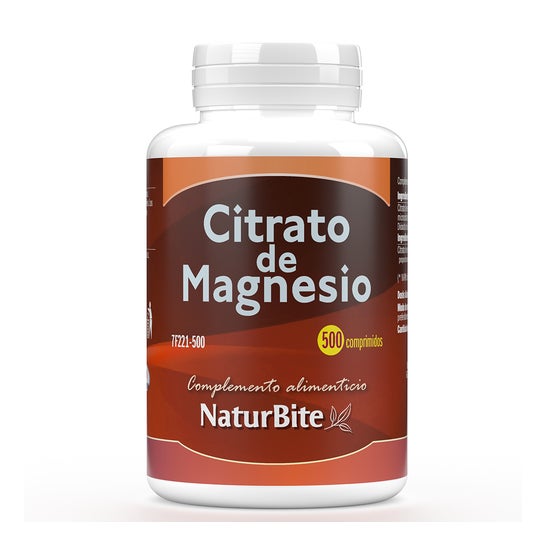 Naturbite Citrato de Magnesio 500 comp