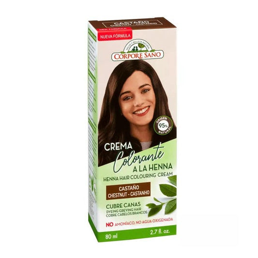 Corpore Sano Crema Colorante Cabello Castaño 80 ml