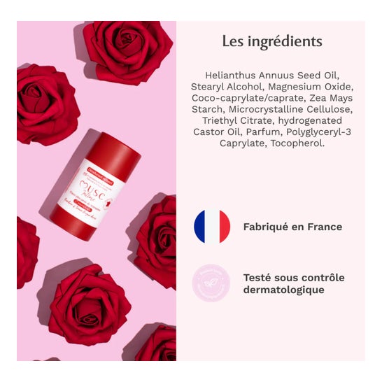 Musc Intime L'Envoutante Desodorante Natural Rosa Mystik 50g