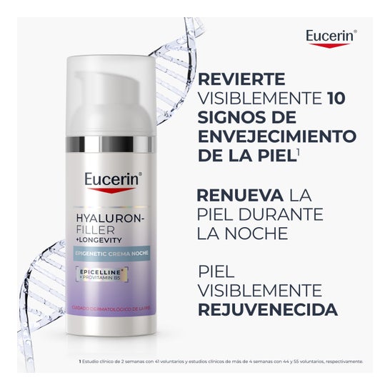Eucerin Hyaluron-Filler + Longevity Epigenetic Crema Noche SPF 30 50ml