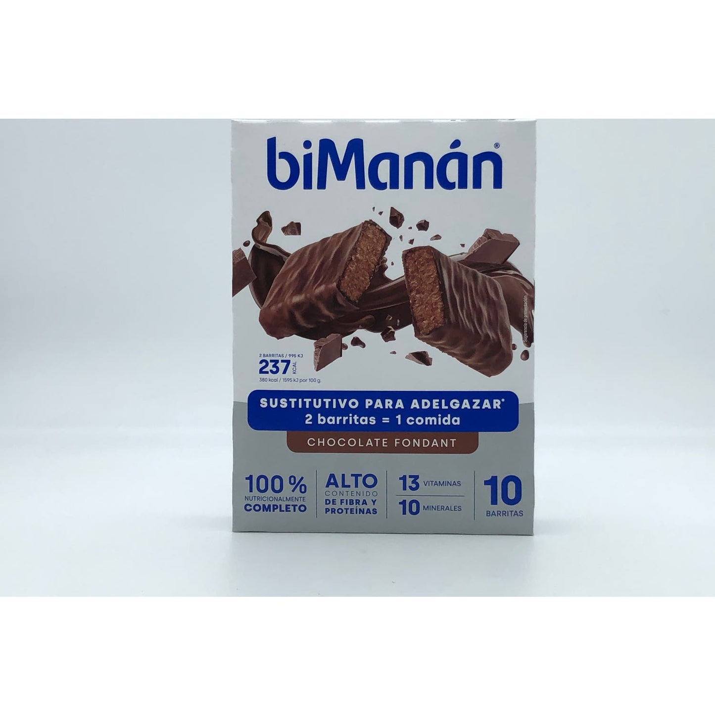 biManán Barritas Sustitutivas Sabor Chocolate Fondant 10uds