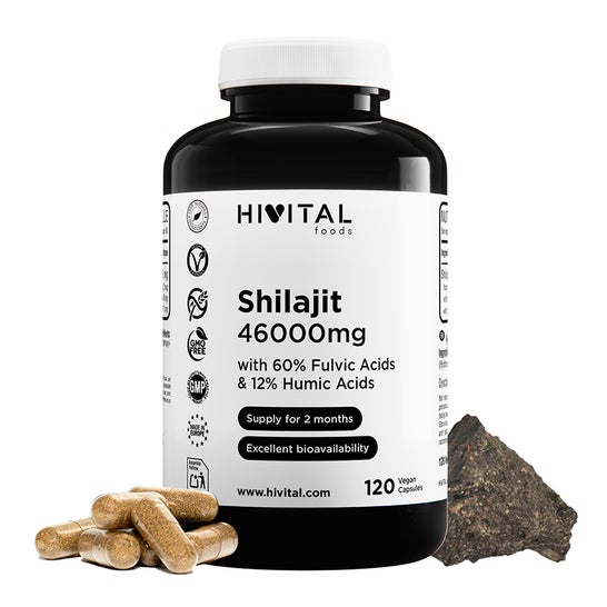 HIVITAL Shilajit puro 46000 mg 120 cáps