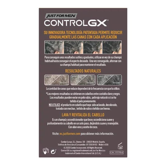 Just For Men Control GX 2 en 1 Champú Acondicionador Reductor Canas 118ml