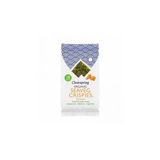 ClearSpring Snack Alga Nori Cúrcuma Bio 4g